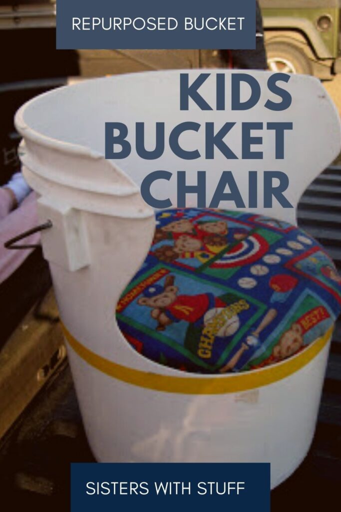 Kids Chair Repurposed from a Bucket